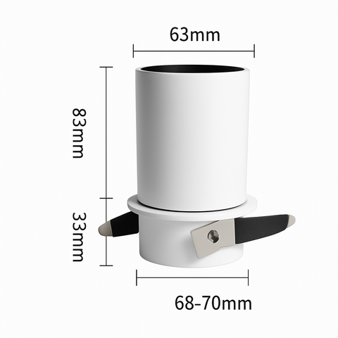 Adjustable LED Ceiling Spotlight for Focused Indoor Accent Lighting