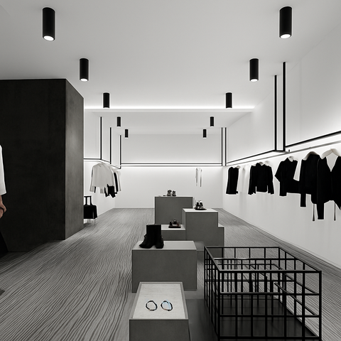 Surface-Mounted Tube LED Spotlight for Focused Ceiling Lighting