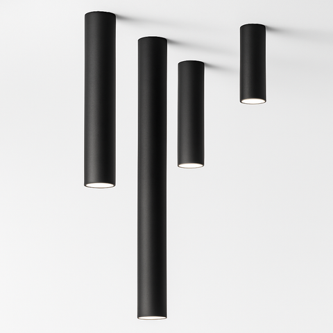 Surface-Mounted Tube LED Spotlight for Focused Ceiling Lighting