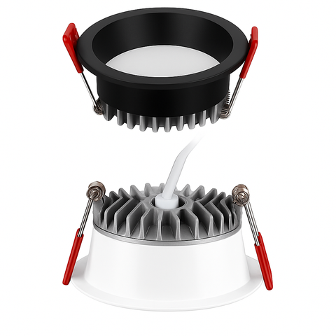 Anti-Glare COB LED Downlight for Recessed Interior Ceiling Lighting