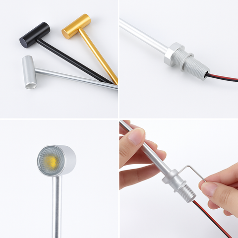 Adjustable LED Jewelry Display Spotlight for Showcases and Retail
