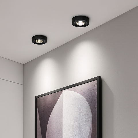 Ultra-Thin Round LED Ceiling Spot for Focused Interior Lighting