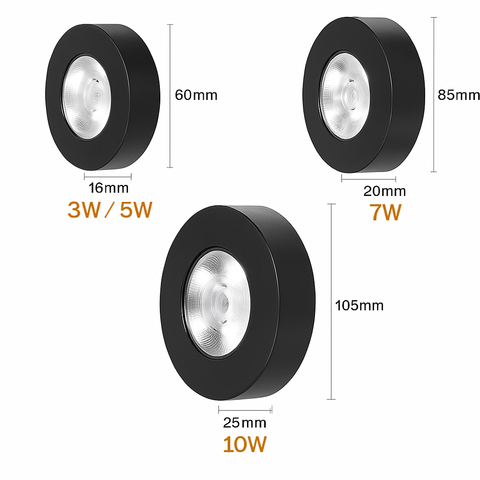 Ultra-Thin Round LED Ceiling Spot for Focused Interior Lighting