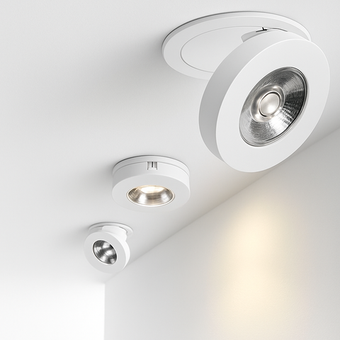 Slim Adjustable Recessed LED Spotlight for Focused Ceiling Lighting