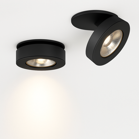 Slim Adjustable Recessed LED Spotlight for Focused Ceiling Lighting