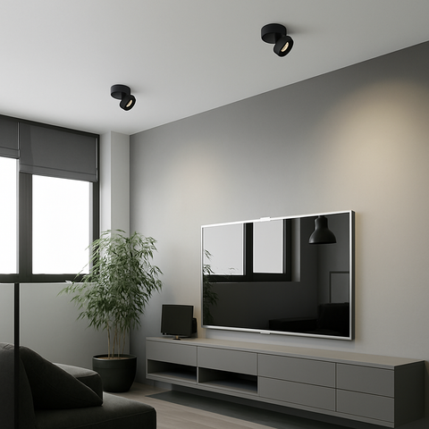 Adjustable Round LED Ceiling Spotlight for Focused Room Lighting