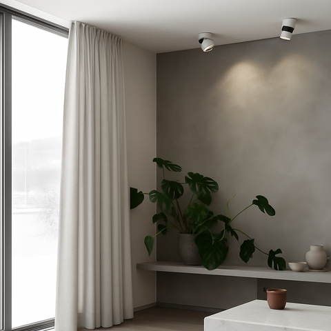 Adjustable Round LED Ceiling Spotlight for Focused Room Lighting
