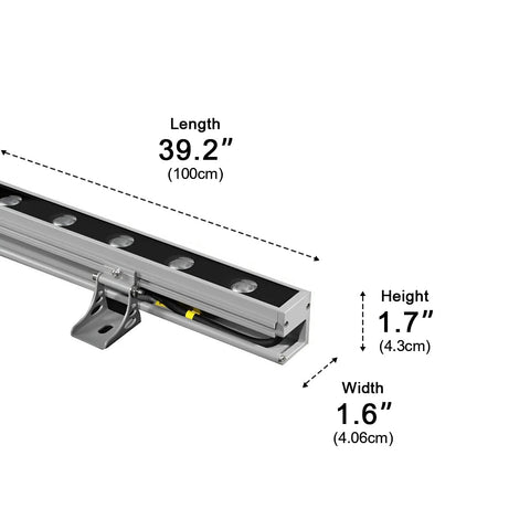 Waterproof Linear LED Wall Washer Light for Outdoor Building Facades