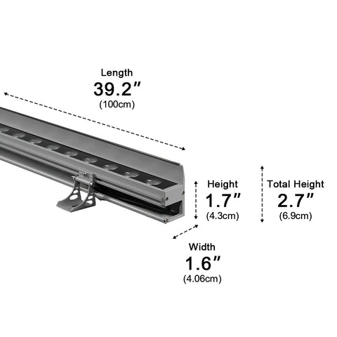 Waterproof Linear LED Wall Washer Light for Outdoor Building Facades