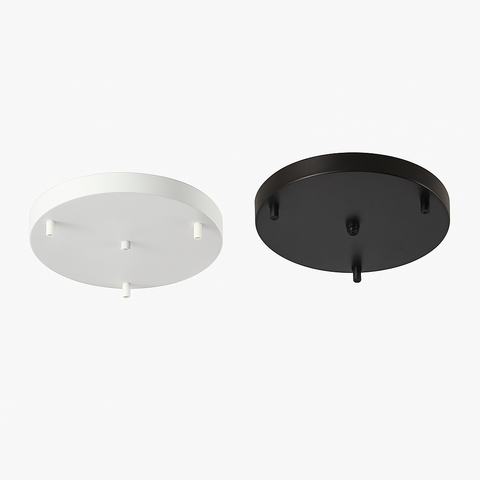 Round Multi-Port Ceiling Canopy for Custom Pendant Light Clusters