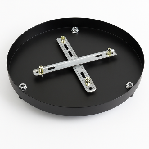 Round Multi-Port Ceiling Canopy for Custom Pendant Light Clusters