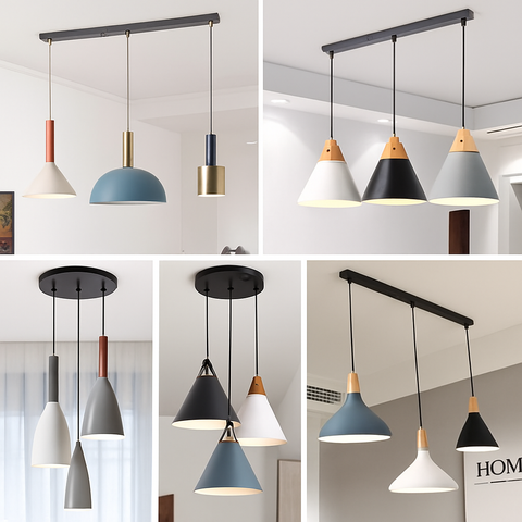 Round Multi-Port Ceiling Canopy for Custom Pendant Light Clusters