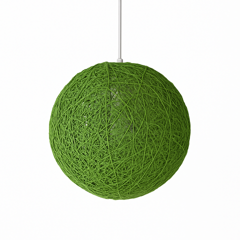 Woven Paper Globe Pendant Light for Bedroom and Dining Room Decor