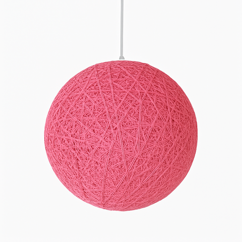 Woven Paper Globe Pendant Light for Bedroom and Dining Room Decor