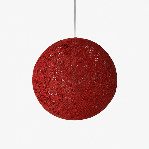 Woven Paper Globe Pendant Light for Bedroom and Dining Room Decor