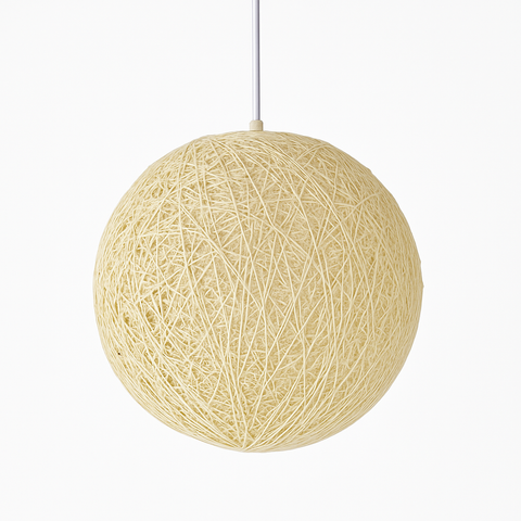 Woven Paper Globe Pendant Light for Bedroom and Dining Room Decor