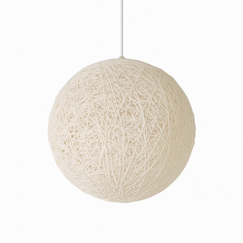 Woven Paper Globe Pendant Light for Bedroom and Dining Room Decor