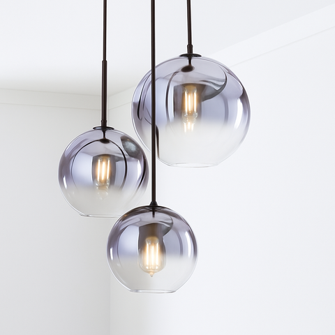 Glass Globe Pendant Light for Dining Tables and Living Room Decor