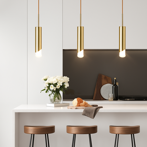 Slim Cylinder LED Pendant Light for Focused Interior Lighting
