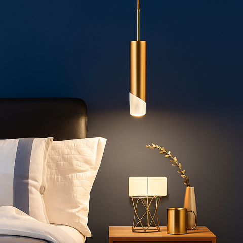 Slim Cylinder LED Pendant Light for Focused Interior Lighting