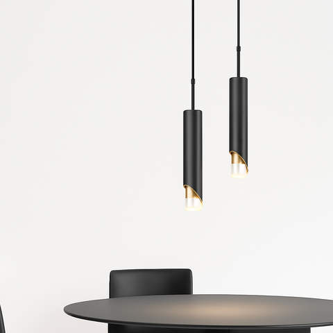 Slim Cylinder LED Pendant Light for Focused Interior Lighting