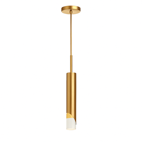 Slim Cylinder LED Pendant Light for Focused Interior Lighting