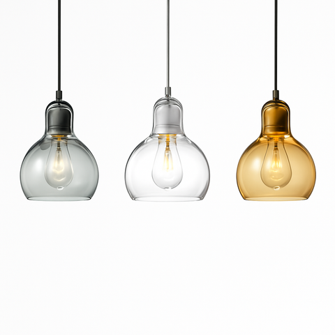 Double-Layer Glass Pendant Light for Kitchen and Dining Room Decor