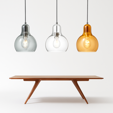 Double-Layer Glass Pendant Light for Kitchen and Dining Room Decor