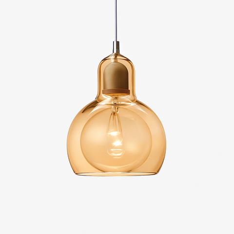 Double-Layer Glass Pendant Light for Kitchen and Dining Room Decor