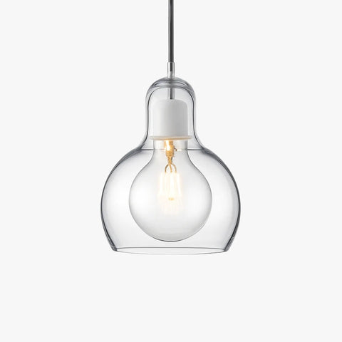 Double-Layer Glass Pendant Light for Kitchen and Dining Room Decor