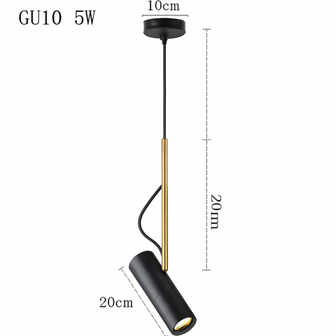 Adjustable Pendant Spotlight for Bedside and Kitchen Task Lighting