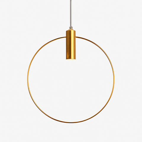 Round LED Pendant Light for Dining Table and Bedside Lighting for Home