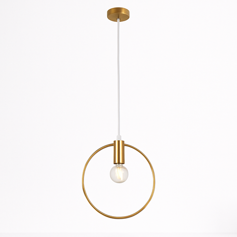 Round LED Pendant Light for Dining Table and Bedside Lighting for Home