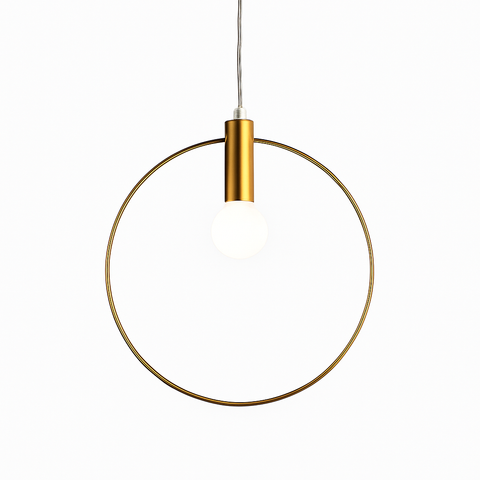 Round LED Pendant Light for Dining Table and Bedside Lighting for Home