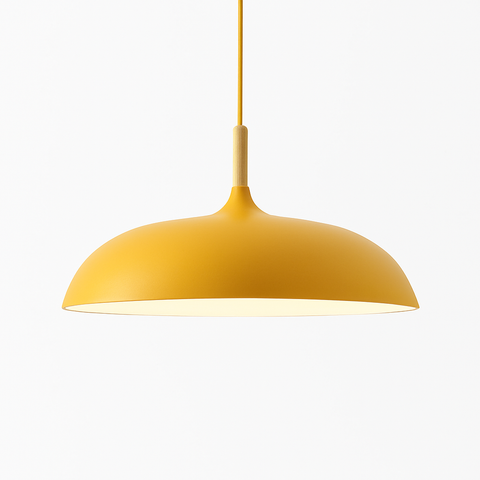 Wood and Aluminum Pendant Light for Kitchen and Dining Lighting
