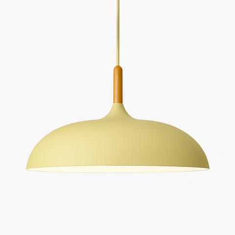 Wood and Aluminum Pendant Light for Kitchen and Dining Lighting