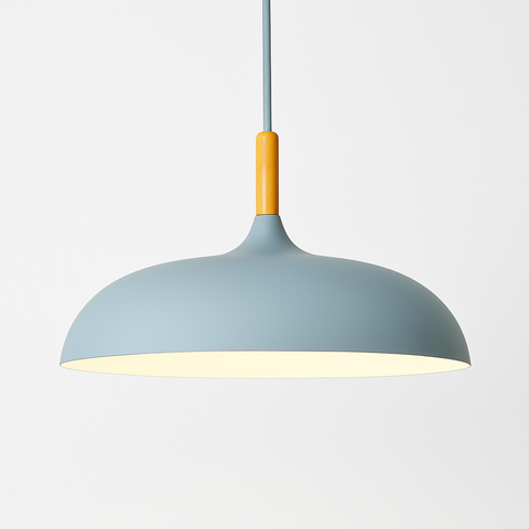 Wood and Aluminum Pendant Light for Kitchen and Dining Lighting