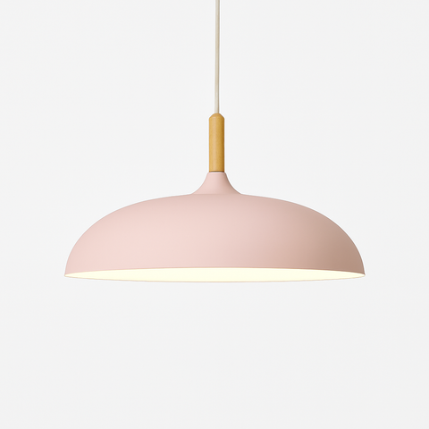 Wood and Aluminum Pendant Light for Kitchen and Dining Lighting