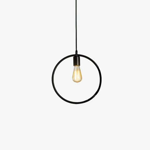 Geometric Metal Pendant Light with Open Frames for Dining Areas