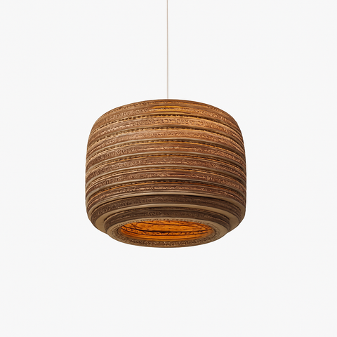 Sculptural Paper Pendant Light for Bedroom and Dining Room Decor