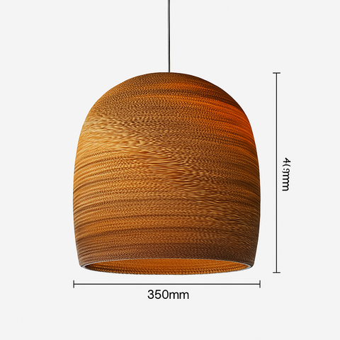 Sculptural Paper Pendant Light for Bedroom and Dining Room Decor