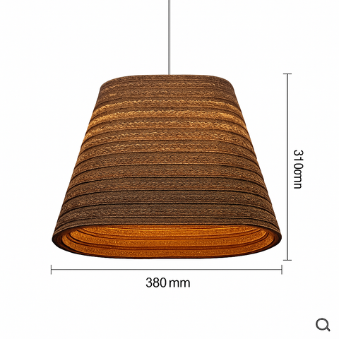 Sculptural Paper Pendant Light for Bedroom and Dining Room Decor