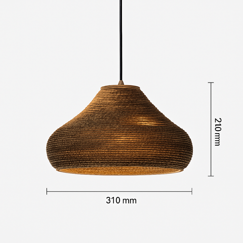 Sculptural Paper Pendant Light for Bedroom and Dining Room Decor