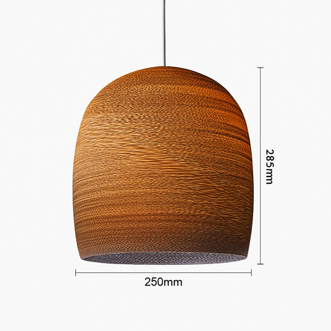 Sculptural Paper Pendant Light for Bedroom and Dining Room Decor