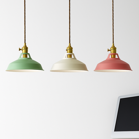 Industrial Metal Pendant Light for Kitchen and Dining Room Lighting