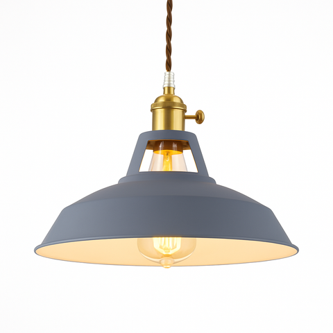 Industrial Metal Pendant Light for Kitchen and Dining Room Lighting