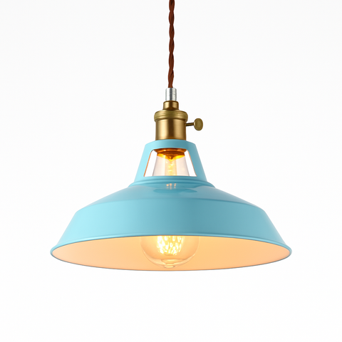 Industrial Metal Pendant Light for Kitchen and Dining Room Lighting