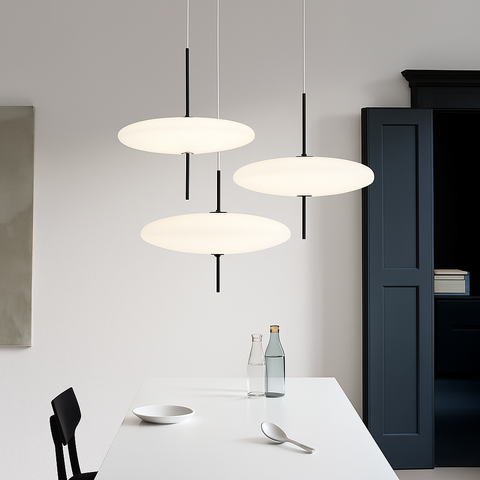 Flying Saucer LED Pendant Light for Modern Dining and Living Areas