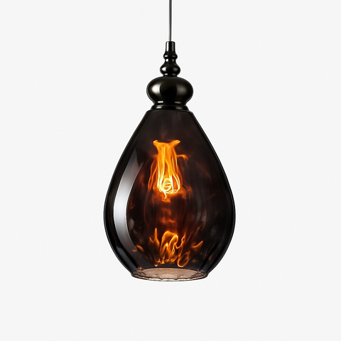 Vintage Teardrop Glass Pendant Light for Ambient Interiors