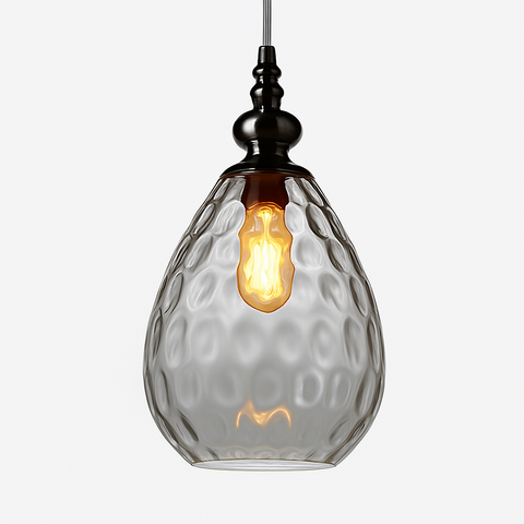 Vintage Teardrop Glass Pendant Light for Ambient Interiors